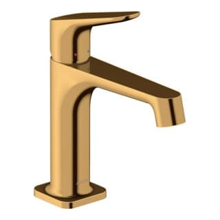 hansgrohe Waschtisch-Einhebelmischer 100 Axor Citterio M A 128mm, m Zugst.Abl.Gar., pol. gol opt