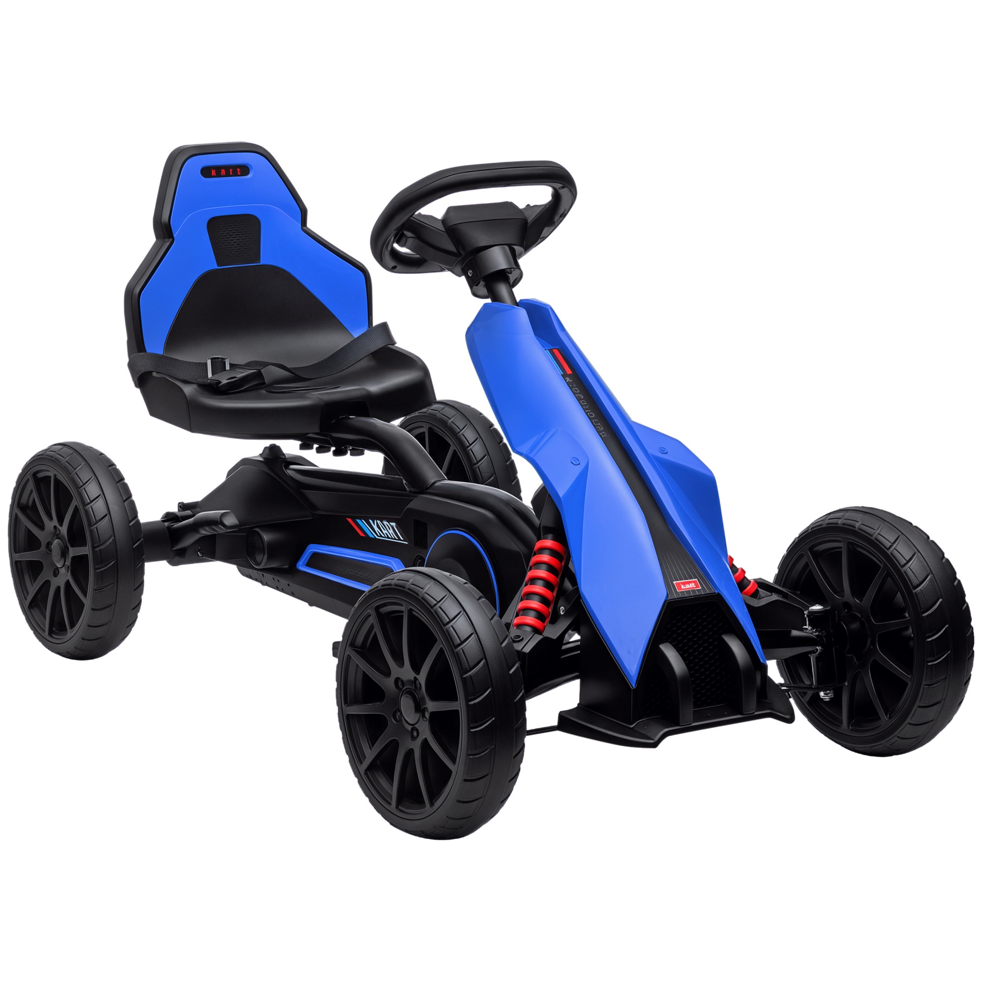 Pedal-gokart Mit Vorwärts- Und Rückwärtsgang, Für Kinder Von 3 Bis 8 Jahren, Blau
