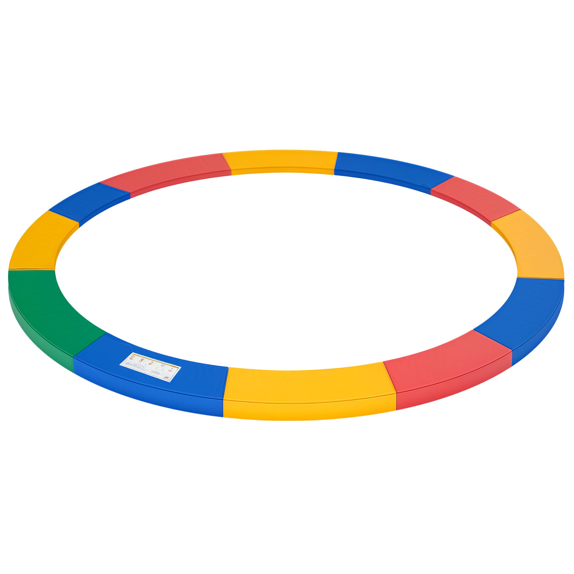 Trampolin-randschutz, 366 Cm Durchmesser, Reiß- Und Uv-beständig, Wasserabweisend, Sicherheitszubehör Für Gartentrampolin, Rot, Gelb Und Blau.