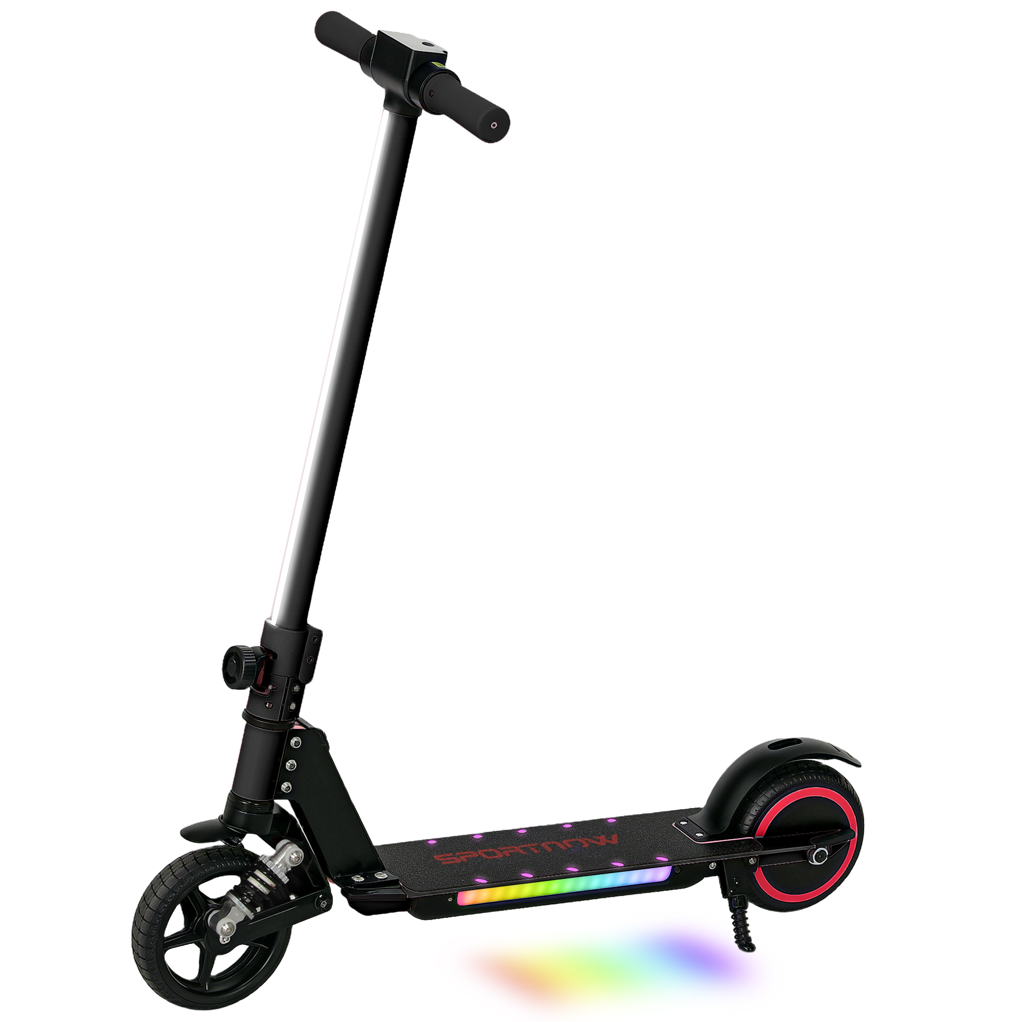 Elektroroller Für Kinder Von 6 Bis 14 Jahren, Faltbarer Elektroroller Für Kinder, Höchstgeschwindigkeit 14 Km/h, Schwarzes Aluminium