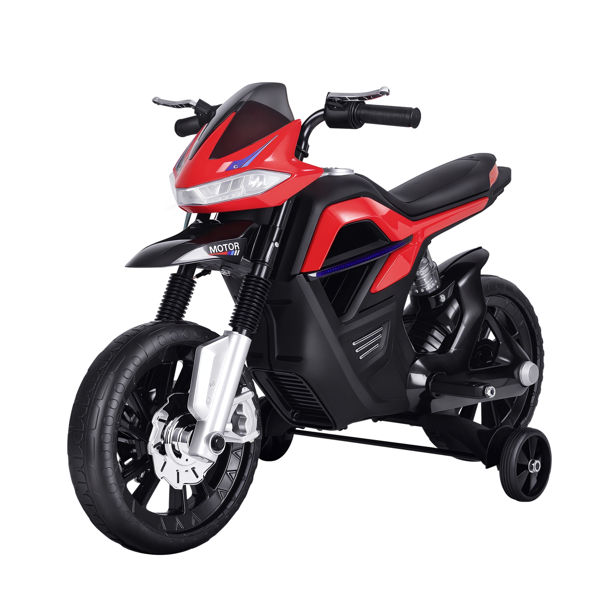 Elektrisches Kindermotorrad, Spielzeugmotorrad Für Kinder Ab 3 Jahren, 6v-batterie, Mit Licht Und Musik, 105 X 52,3 X 62,3 Cm, Rot
