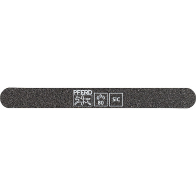 Pferd Schleiffeile SF-R147-15-5 flexibel, 147x15x5mm, SiC K 80, runde Enden