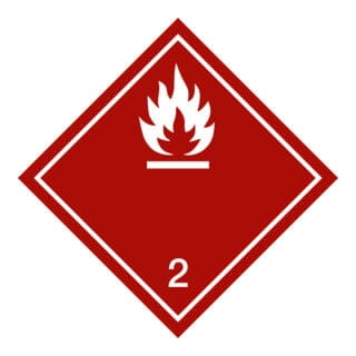 Gefahrgutkennzeichen Entzündbare Gase, Typ: 04300