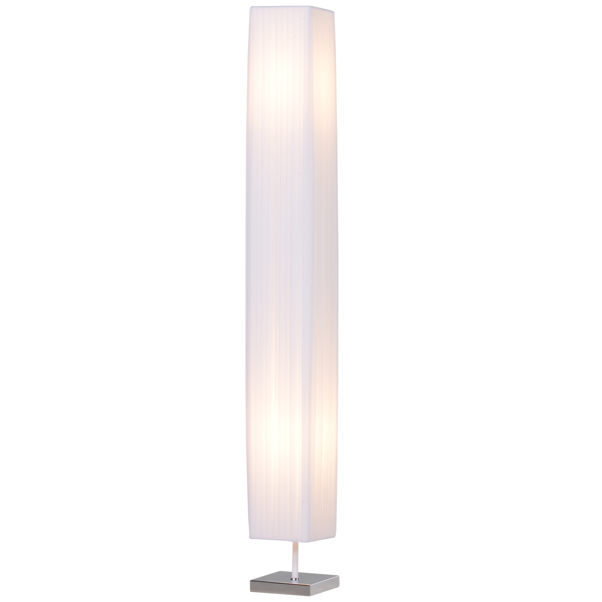 Moderne Designer-stehlampe Fürs Wohnzimmer, Aus Stoff, 14 × 14 × 120 Cm, Weiß