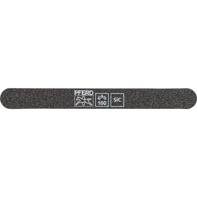Pferd Schleiffeile SF-R147-15-5 flexibel, 147x15x5mm, SiC K 100, runde Enden