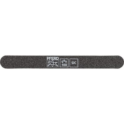 Pferd Schleiffeile SF-R147-15-5 flexibel, 147x15x5mm, SiC K 100, runde Enden