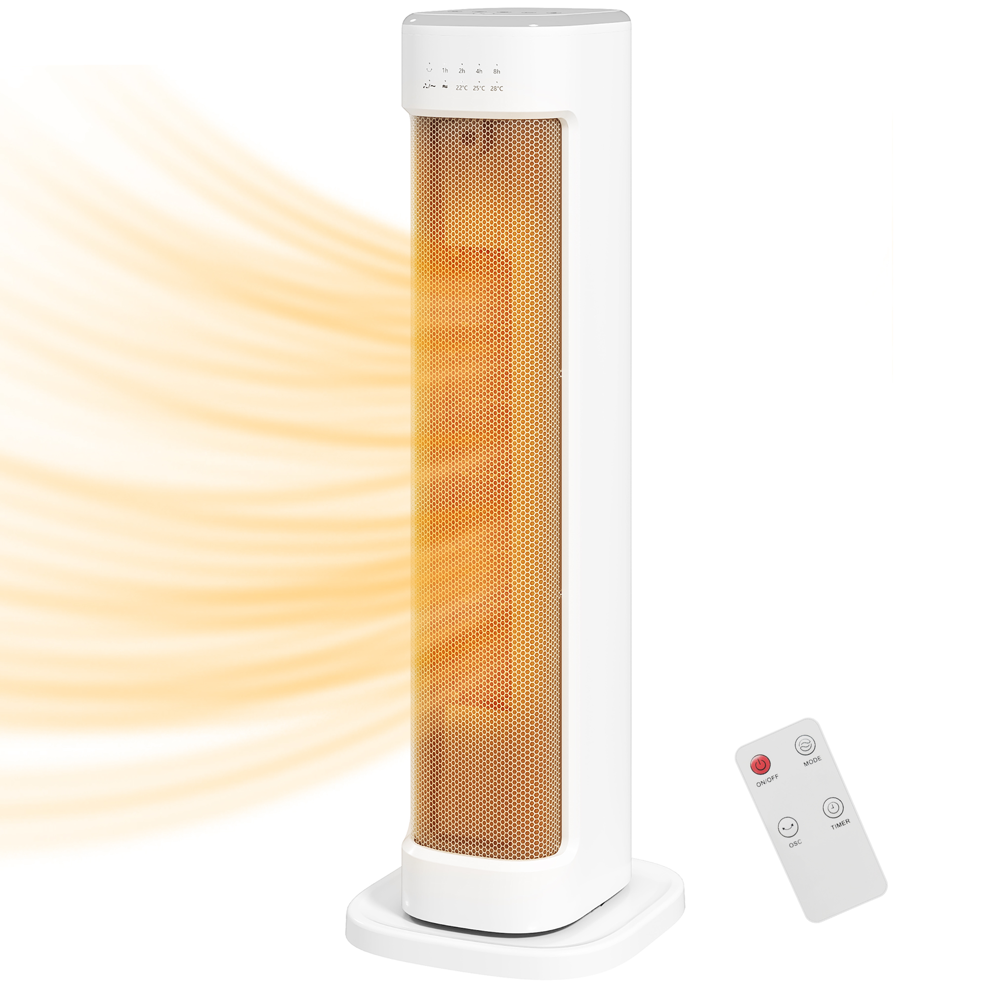 2000-watt-elektroheizgerät Mit Niedrigem Energieverbrauch, 3 Betriebsmodi, Einstellbarem Thermostat Sowie Kipp- Und Überhitzungsschutz.