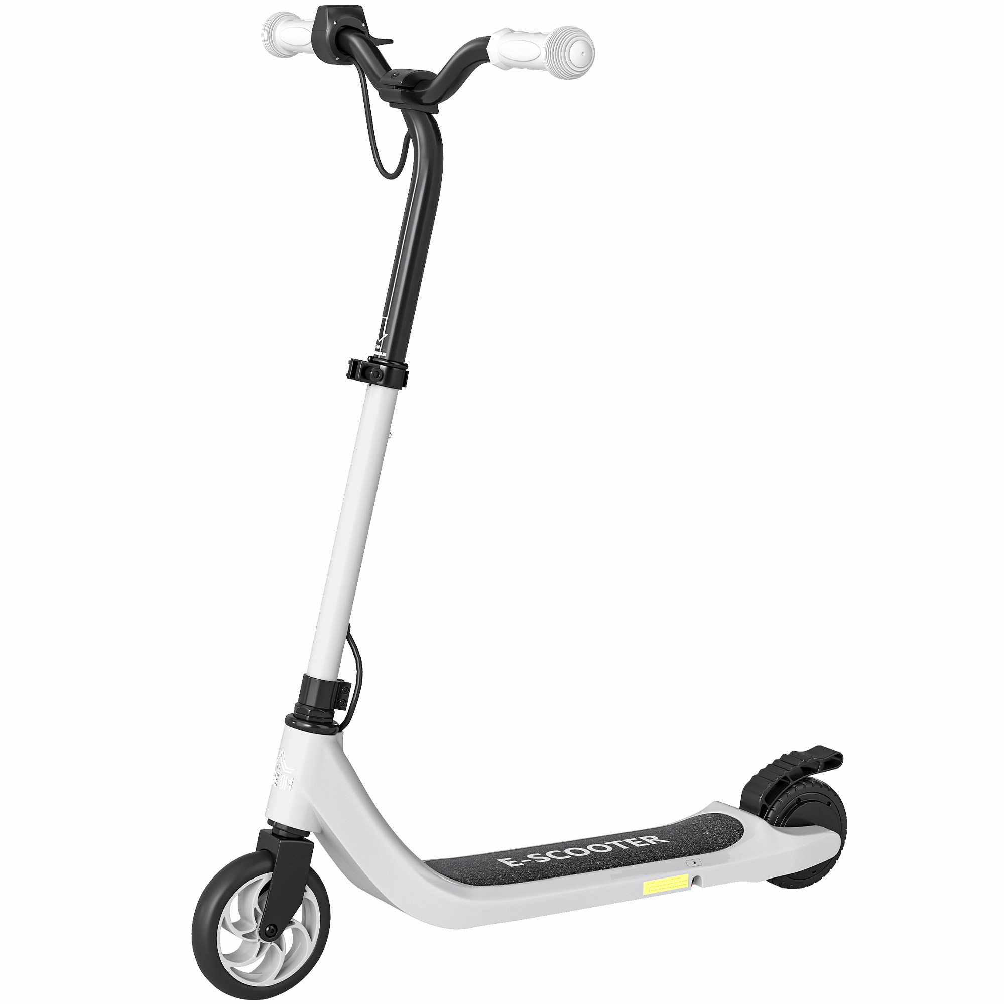 Elektroroller, 6 Km Reichweite, Geeignet Für Kinder Ab 6 Jahren, Stahlrahmen, Schwarz-weiß, 76 X 53 X 95 Cm