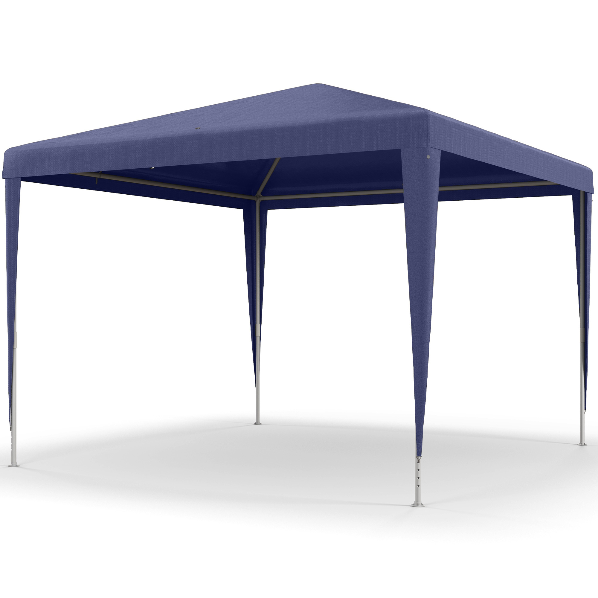 3x3 M Großer, Faltbarer Und Tragbarer Gartenpavillon Mit Uv-beständiger Abdeckung, Blau