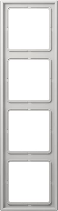 Jung Rahmen 4-fach lgr waage/senkrecht LS 984 LG
