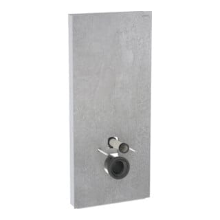 Geberit Wand-WC-Modul Monolith Bauh. 114cm, Fr. Beton, Seite aluminium