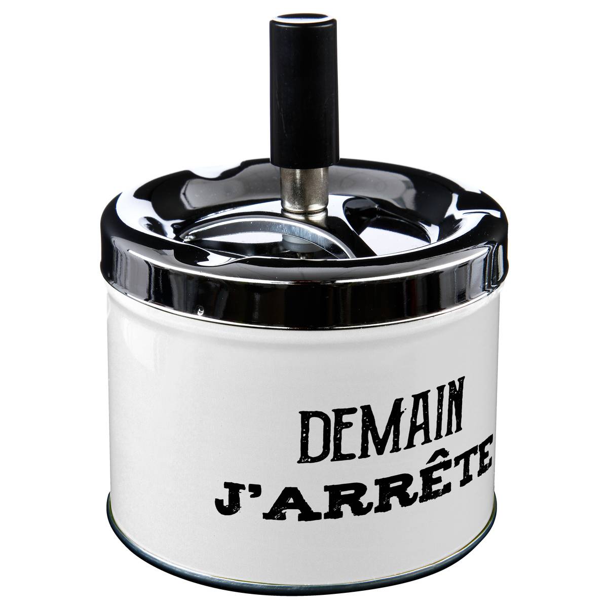Aschenbecher Aaron D.9,5cm Metall - Weiß