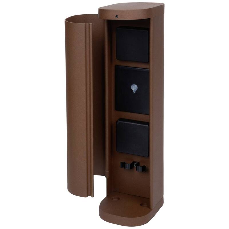 [neuwertig] B-ware Bold Volo Gartensteckdose Wlan 2fach Rost Aluminium 3680w App Steuerbar