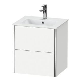 Duravit Waschtischunterschrank XSquare Compact 51x41,8x56cm, 2 Schubk., wandhängend, we matt