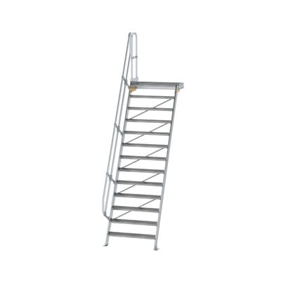 MUNK Aluminium-Treppe Plattform 60° 13 Stufen