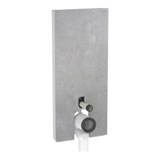 Geberit Stand-WC-Modul Monolith Bauh. 114cm, Fr. Beton, Seite aluminium