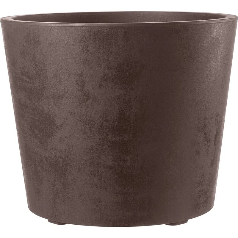 [neuwertig] B-ware Deroma Pflanztopf Millennium Mit Rollen Gartenpflanze Ø59cm Braun Frostbeständig