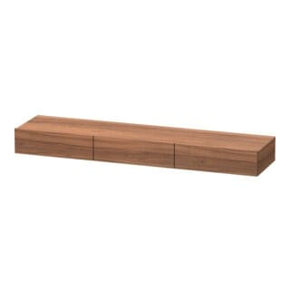 Duravit Schubkastenablage DuraStyle 180x44cm, 3 SchKa., Nussb Nat, m Konsole