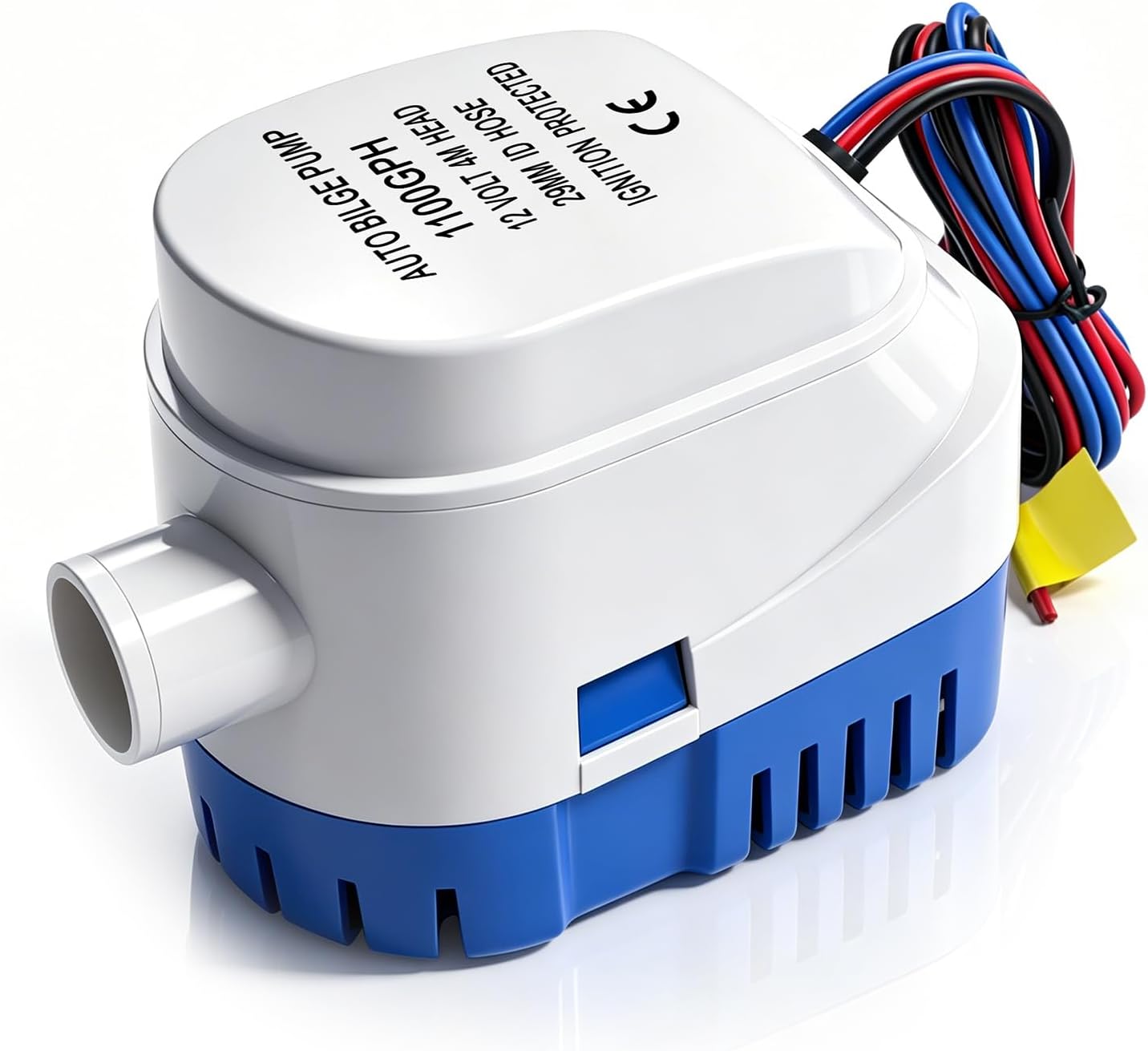 Automatische Bilgepumpe, 12 V, 1100 Gph Tauchpumpe Mit Schwimmerschalter, Elektrische Wasserpumpe Für Boote, Yachten, Schwimmbäder Und Teiche