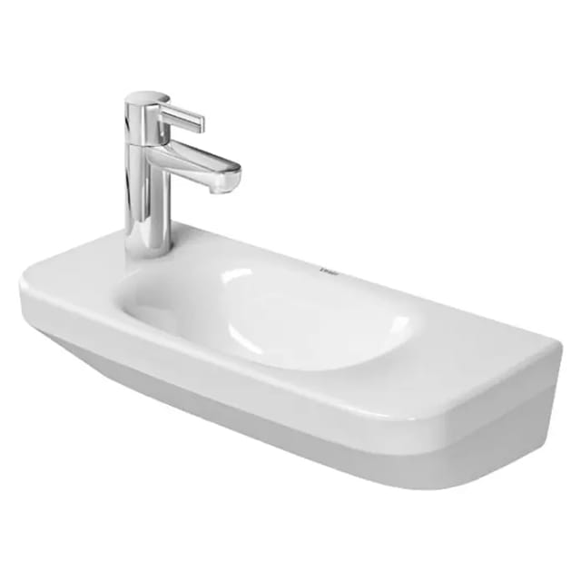 Duravit Handwaschbecken DuraStyle 50x22cm, o. ÜL, m HLB, HL links, weiß