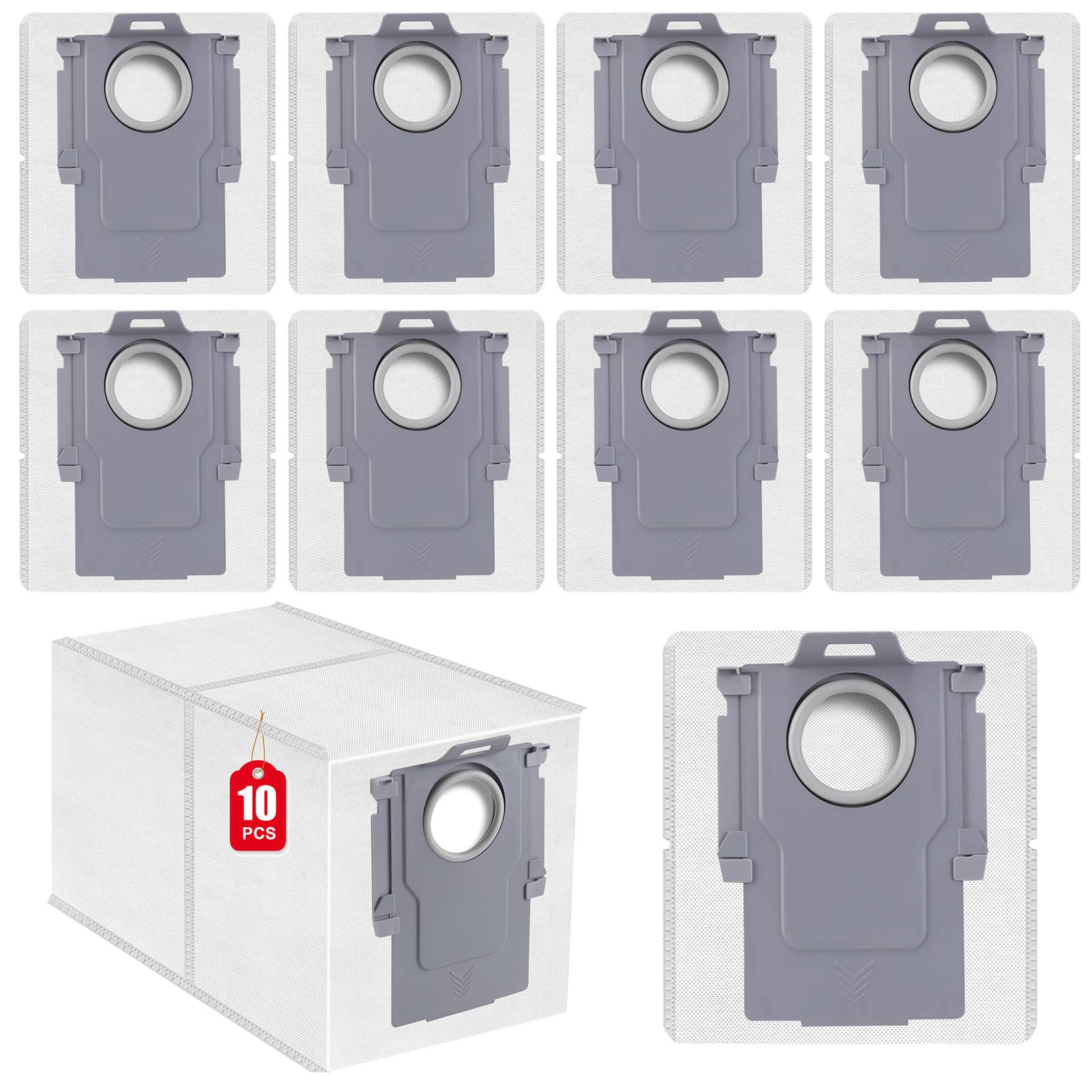 10er-pack Staubbeutel-zubehör Für Roborock S8 Maxv Ultra/s8 Max Ultra/qrevo Master/qrevo S/q Revo/qrevo Pro/qrevo Maxv/g10s/g10s Pro/t8/q5