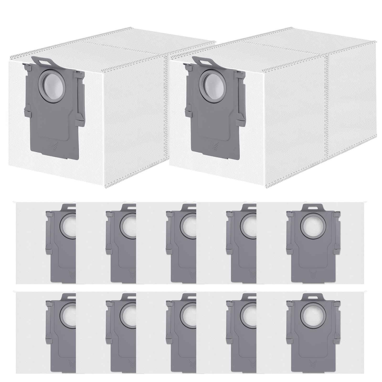 12er-pack Staubbeutel Für Roborock Qv 35a/35s/qrevo S/pro/edget Qrevo Edge/s5a/s5v/qrevo Curv/2 Flow/s8 Maxv Ultra/qr 598/798, Saros 20/10r/z70 Saugroboter, Zubehör Für Staubbeutel