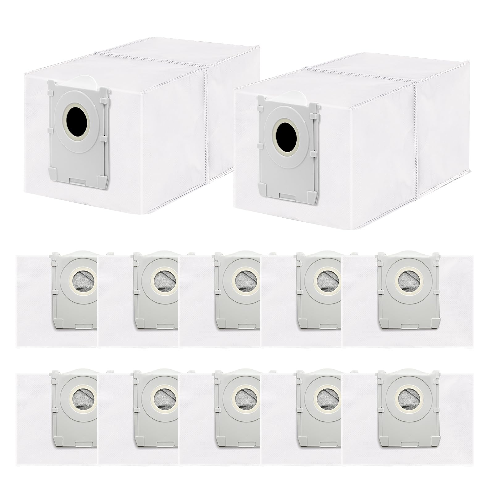 12er-pack Staubbeutel Für Ecovacs Deebot T50/t50 Pro Gen2/gen3 T50 Max Pro/t30c Pro/t30e/t80/t80s/x8/x8 Pro/x9 Pro Omni Staubsauger, Große 4-liter-ersatzbeutel