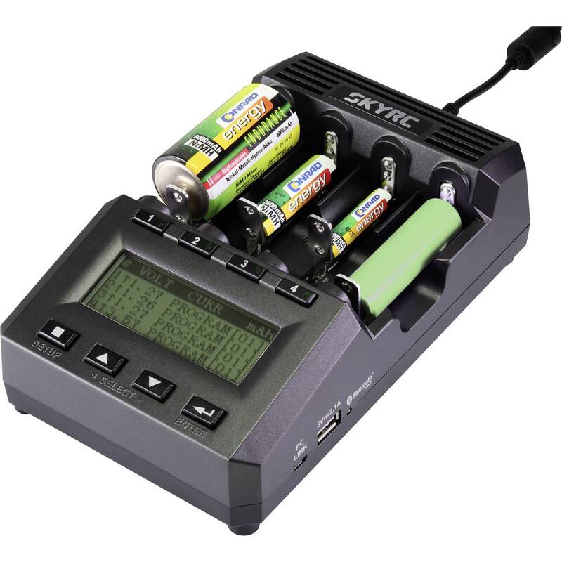 [gebraucht] B-ware Skyrc Rundzellen-ladegerät Mc3000 Liion Nimh Nicd 4 Kanäle 3000ma Akku Ladegerät