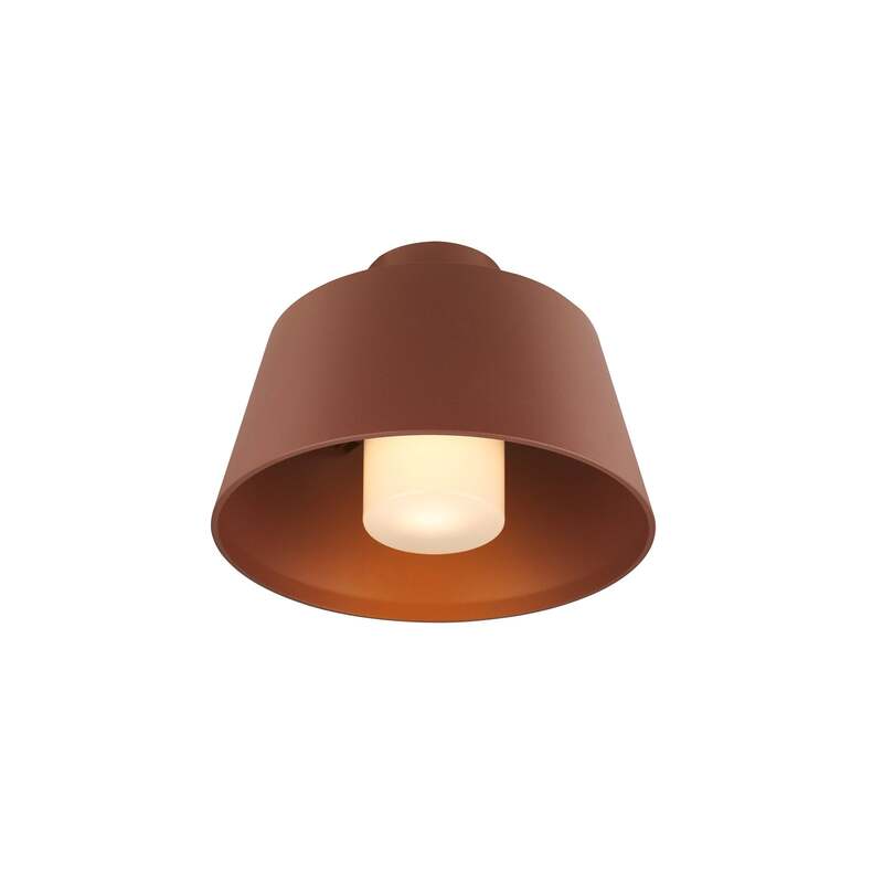 [gebraucht] B-ware Slv Deckenlampe Photoni Led Außenleuchte Dimmbar Rostfarben Aluminium Ø 25 Cm