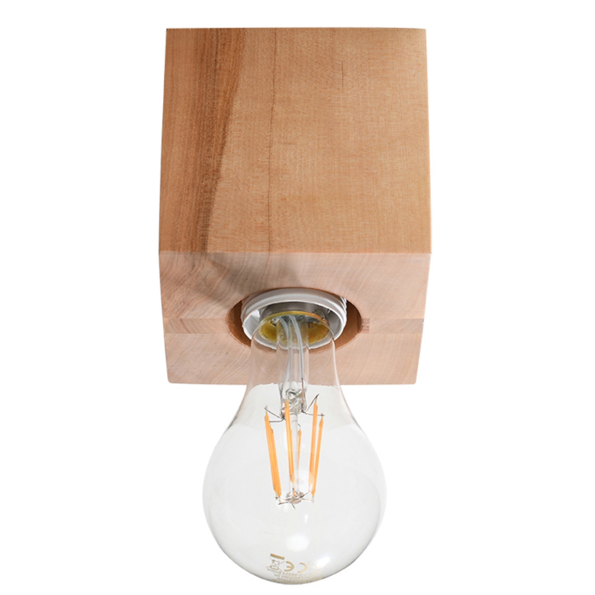 Deckenlampen Ariz Naturholz 1xe27 10cm Sollux