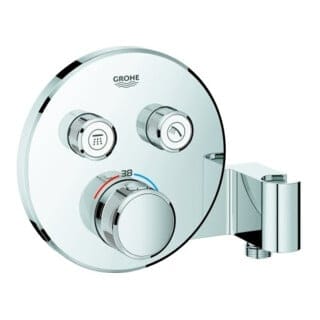 Grohe Fertigset Grohtherm Smartcontrol UP-THM, 2 Absp.vtl., Brauseha., rd, chr