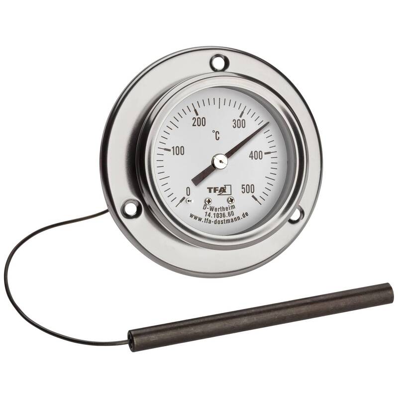 [gebraucht] B-ware Tfa Grillthermometer Edelstahl 14.1036.60 Einbau Ø 60 Mm Präzise Temperaturme...