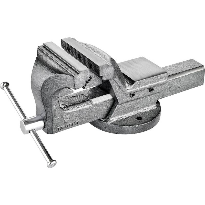 [gebraucht] B-ware Toolcraft Schraubstock Spannstock Werkzeughalter 100mm Backenbreite 125mm Max.