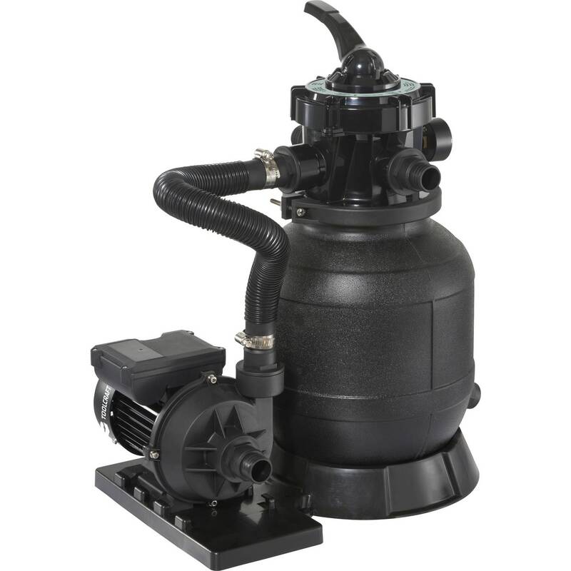 [gebraucht] B-ware Toolcraft Sandfilteranlage 7900l/h Wasserpumpe Poolpumpe 220v 250w Ipx5 32mm