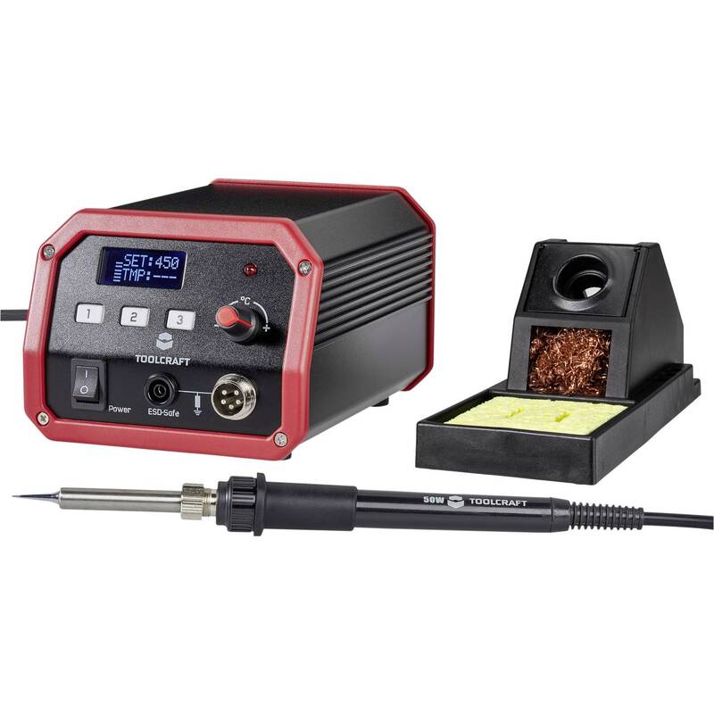 [gebraucht] B-ware Toolcraft Lötstation Lötkolben Digital 100w 150-450°c Heizgerät Inkl. Lötspitze