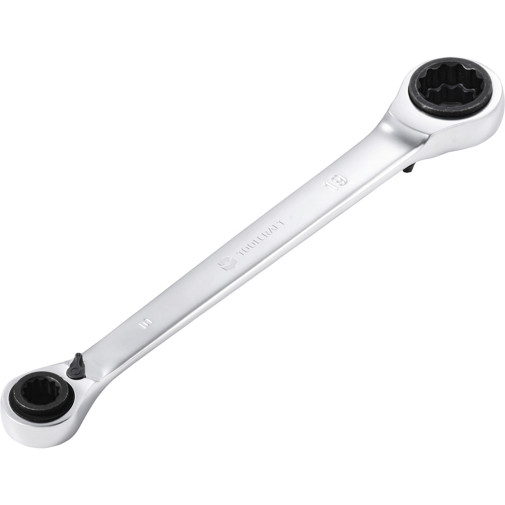 Toolcraft To-10781151 Doppel-ringratschenschlüssel Schlüsselweite (metrisch) 10 - 19 Mm