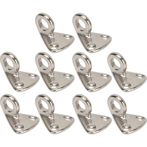 Packung Mit 10 Befestigungshaken Für Bootsfender Aus Edelstahl 316 Für Boots- Und Schiffstrailer.