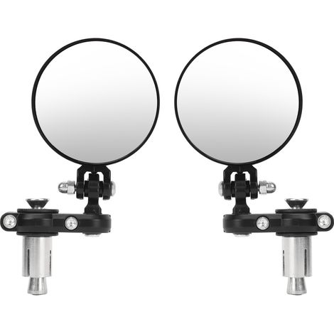 Runde, Klappbare Motorradspiegel 7,6 Cm (3 Zoll) Für Lenker Mit 22,2 Mm (7/8 Zoll) Durchmesser.