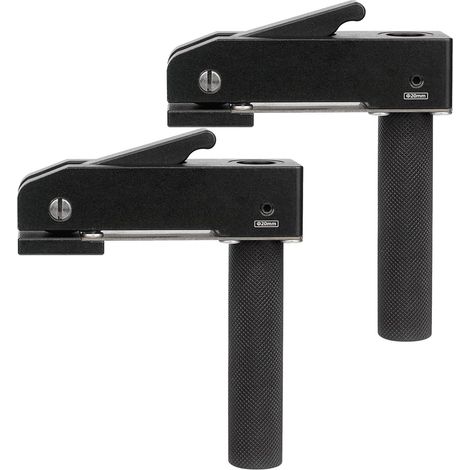 Set Mit 2 X 20-mm-holzbearbeitungsklemmen – Lochbefestigung – Schnellverschluss – Für Werkbank – Schnellbefestigungsclip