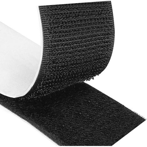 Rubans Adhésifs 5 Mètre 50 Mm, Bande Agrippantes Adhésives, Bande Adhésives (50 Mm X 5 M, Noir)