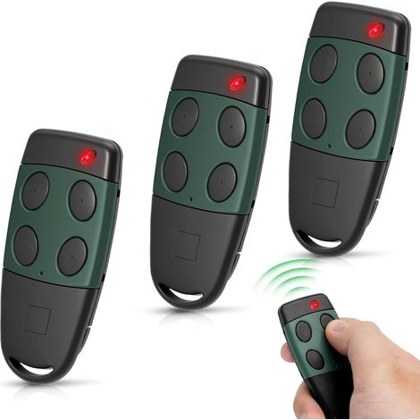 Set Mit 3 Ersatzfernbedienungen Für Cardin S449, 433,92 Mhz, 4 Kanäle, Kompatibel Mit Den Toröffnern Cardin S449 Qz1/qz2, Referenz Txq449100 Und Ersetzt Die Referenz Tx