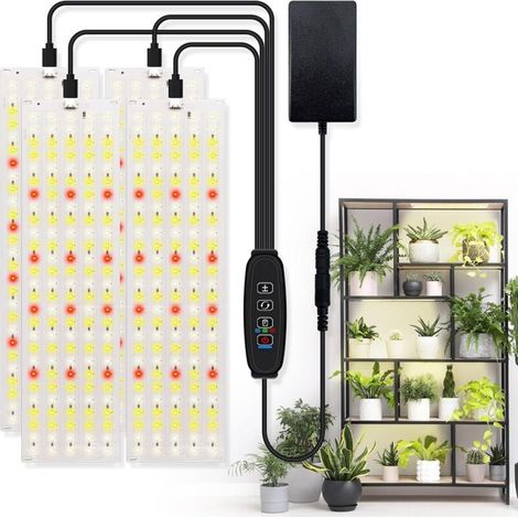 Led-pflanzenlampe, Vierflammige Vollspektrum-zusatzleuchte, Lampe Für Zimmerpflanzen-setzlinge Und Sukkulenten, Aquarienpflanzenlampe Mit Minimaler Leuchtkraft.