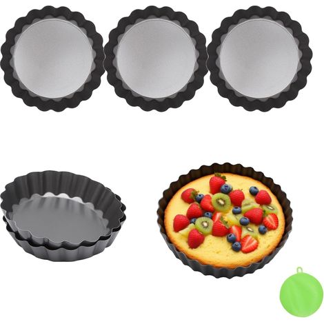6-teiliges Set Mit 10 Cm Durchmesser: Tarteformen, Mini-quicheformen, 10 X 2 Cm Mini-tarteformen, Tarteformen, Quicheformen, Kuchenformen Und Tortenformen.