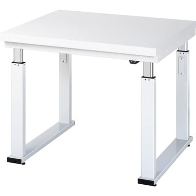 RAU Werkbank adlatus 600 elektrisch höhenverstellbar Arbeitsplatte mit Hartlaminat-Belag 1000 mm x 900 mm
