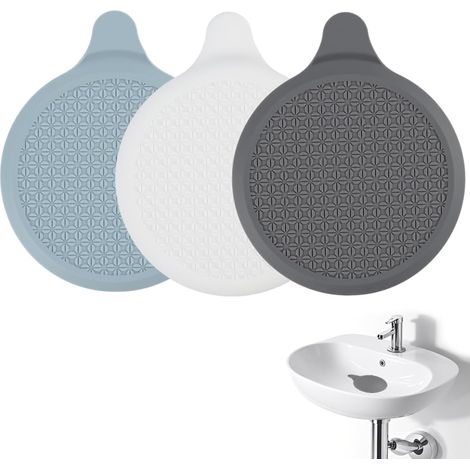 Universeller 13 Cm Silikon-abflussstopfen Mit Saugnapf, 3er-pack, Für Dusche, Badewanne, Spüle Und Küche, Auslaufsicher, Geruchsdicht, Flexibel, Wiederverwendbar, Grau, Weiß, Blau