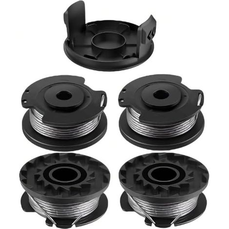 4 Robuste Nylon-trimmerfadenspulen + 1 Trimmerschutzhülle, Ersatzfadenspule Kompatibel Mit Bosch Easygrasscut 23, 26, 18, 18-230, Modelle Art 23 Sl, 26 Sl