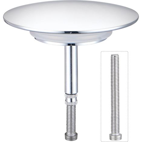 Badewannenablaufstopfen, 70 Mm Durchmesser, Höhenverstellbar Von 4,0 Bis 7,5 Cm, Verchromter Pop-up-stopfen Mit Innovativer Doppeldichtung