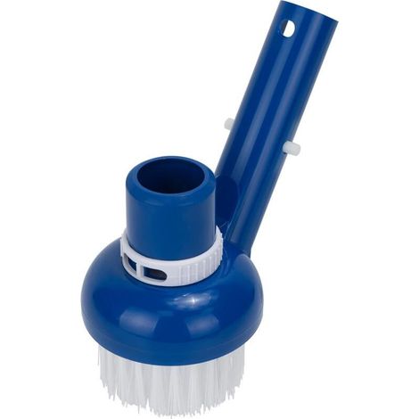 Runde Poolbürste (8 Cm) Mit Nylonborsten, Reinigungsbürste Mit 3,2 Cm Schlauchanschluss, Kompatibel Mit 3,2 Cm Poolgriffen, Kleine Bürste Für Poolböden, Whirlpools, Badewannen, Fliesen Und Küchen