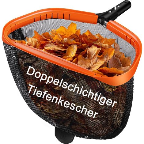 Kgc Pool-skimmernetz Mit 3 M Langem Aluminiumgriff