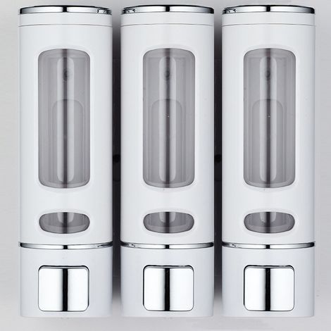 400-ml-wandseifenspender Mit Drei Sprühköpfen, Shampoo- Und Duschgelspender Für Hotels, Multifunktionaler Seifenspender, Seifen- Und Duschgelspenderflasche
